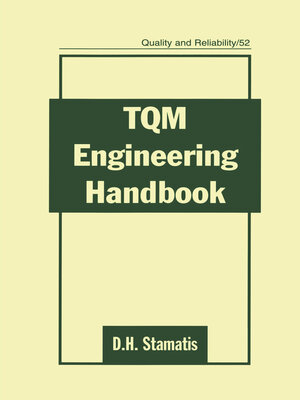 cover image of TQM Engineering Handbook